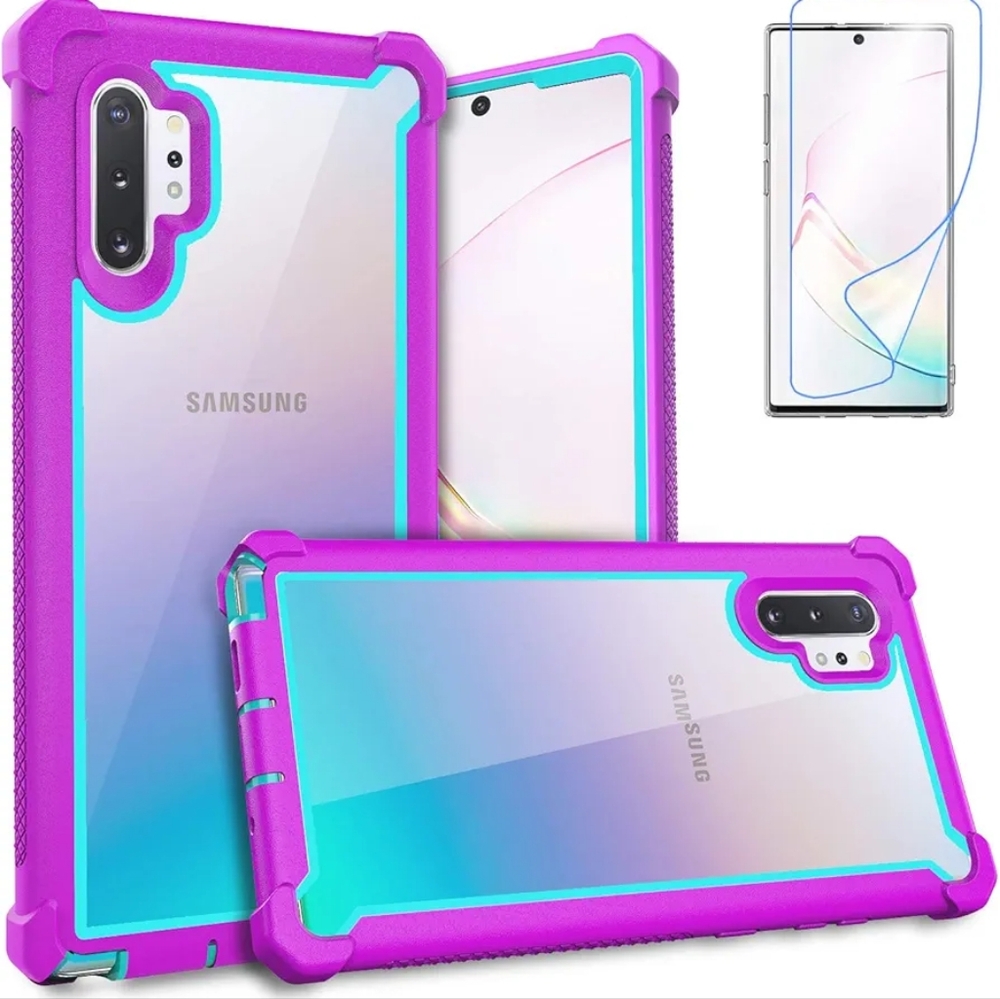 Case for Samsung Galaxy Note 10 Plus Case With Screen Protector, Full Protection